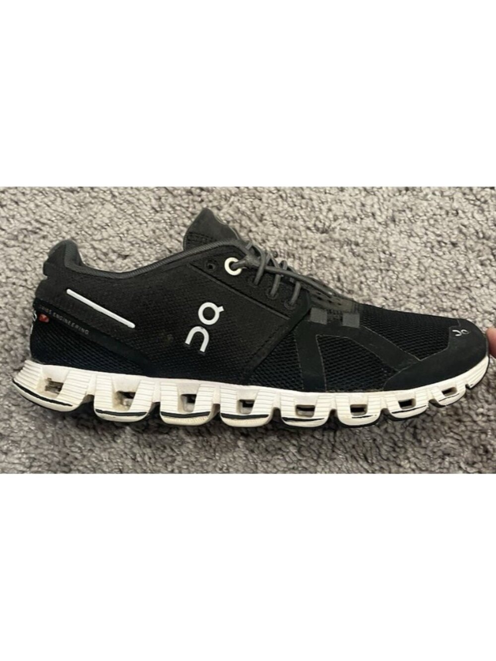 On Running Cloud 5 Shoes Womens Sz 6.5 Black White Athletic Run Sneaker 59.98904